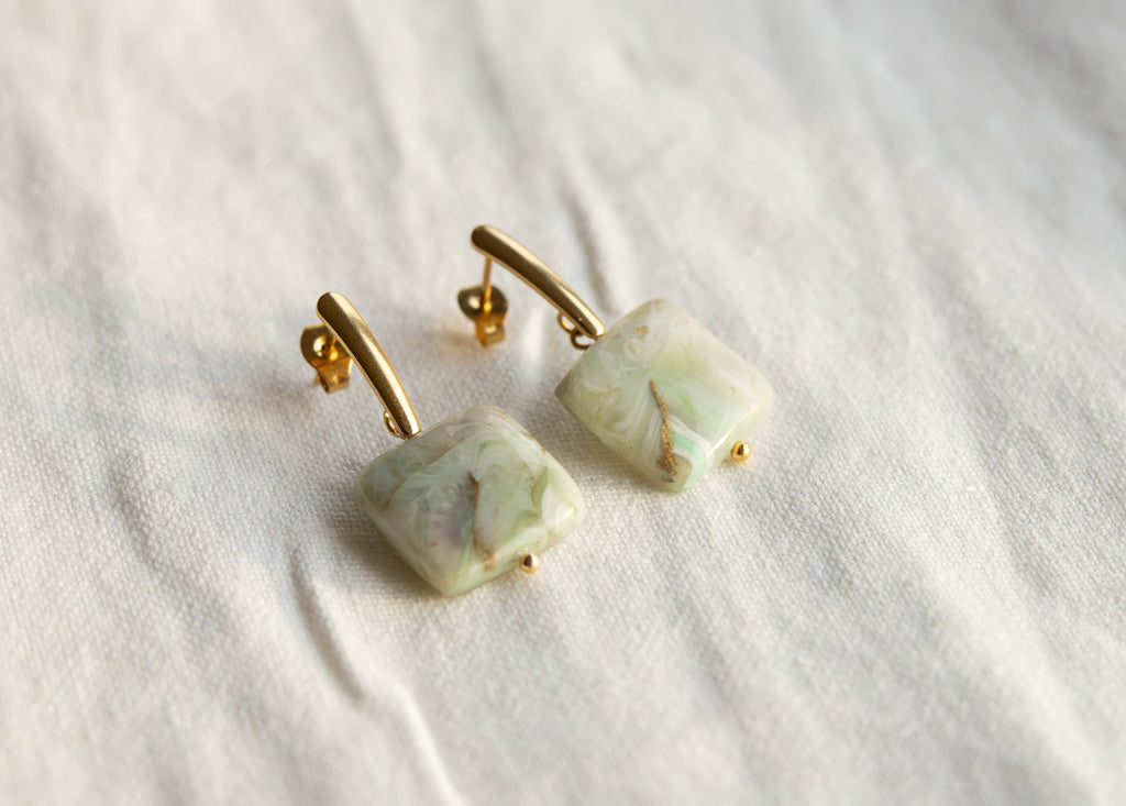 Pendientes Índigo piedra