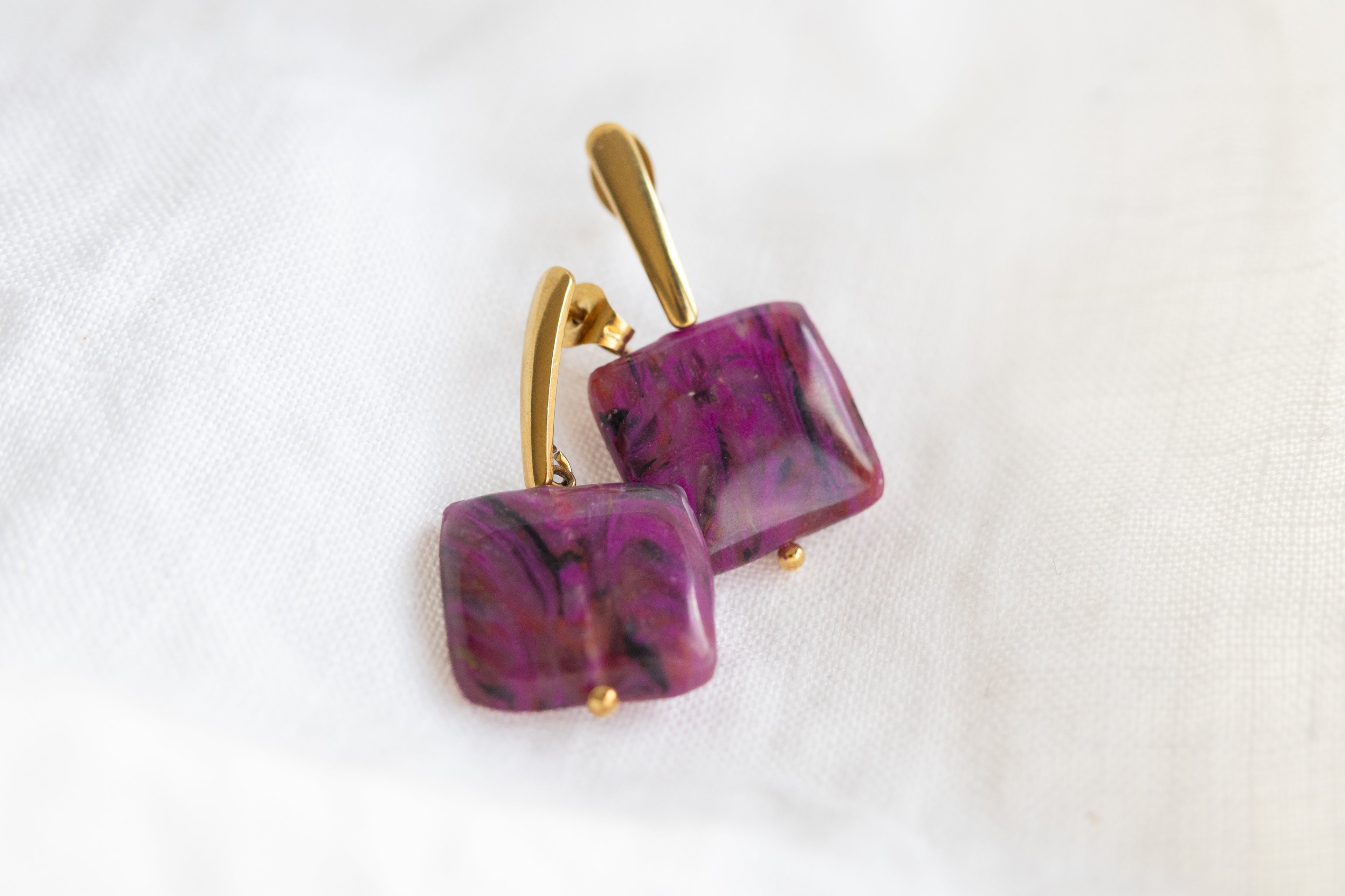 Pendientes Índigo piedra