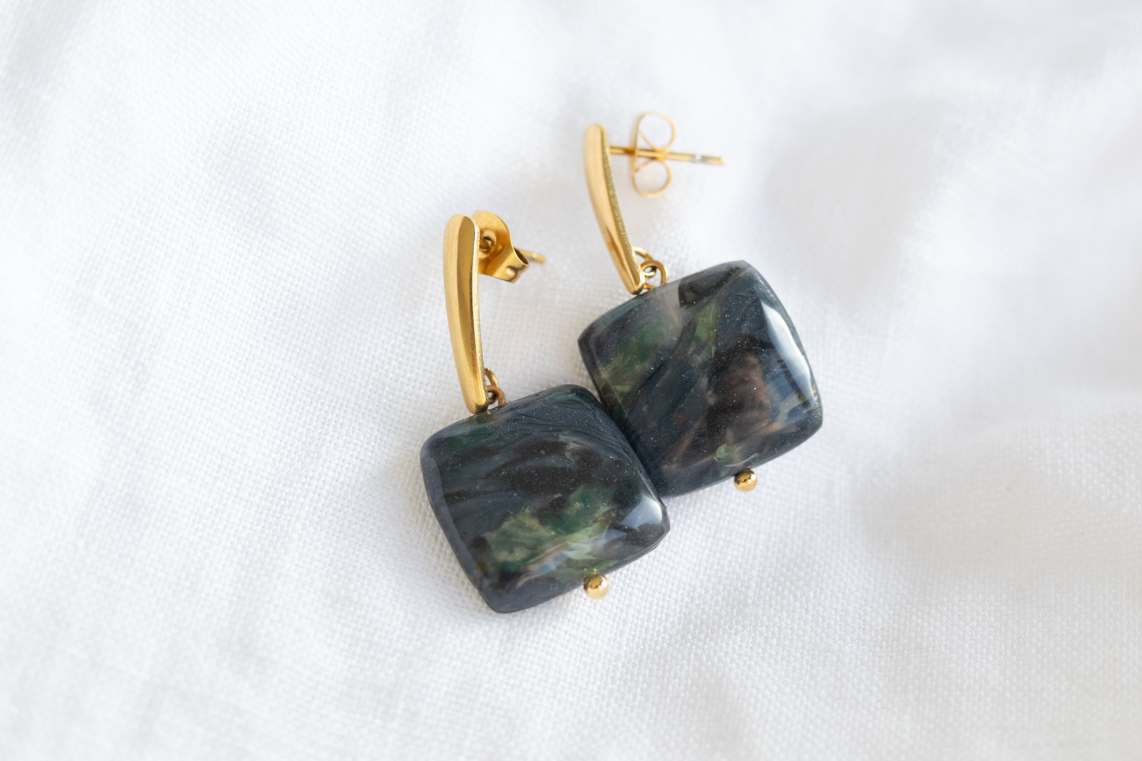 Pendientes Índigo piedra